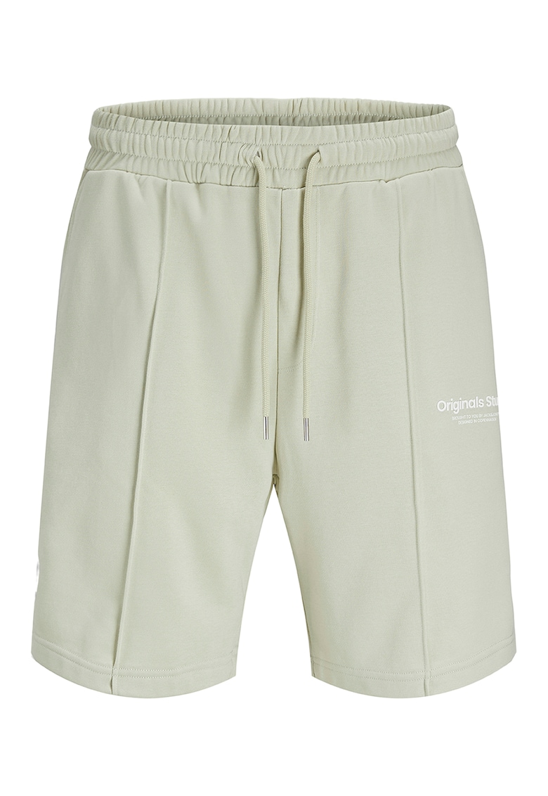 Pantaloni scurti uni cu snur de ajustare