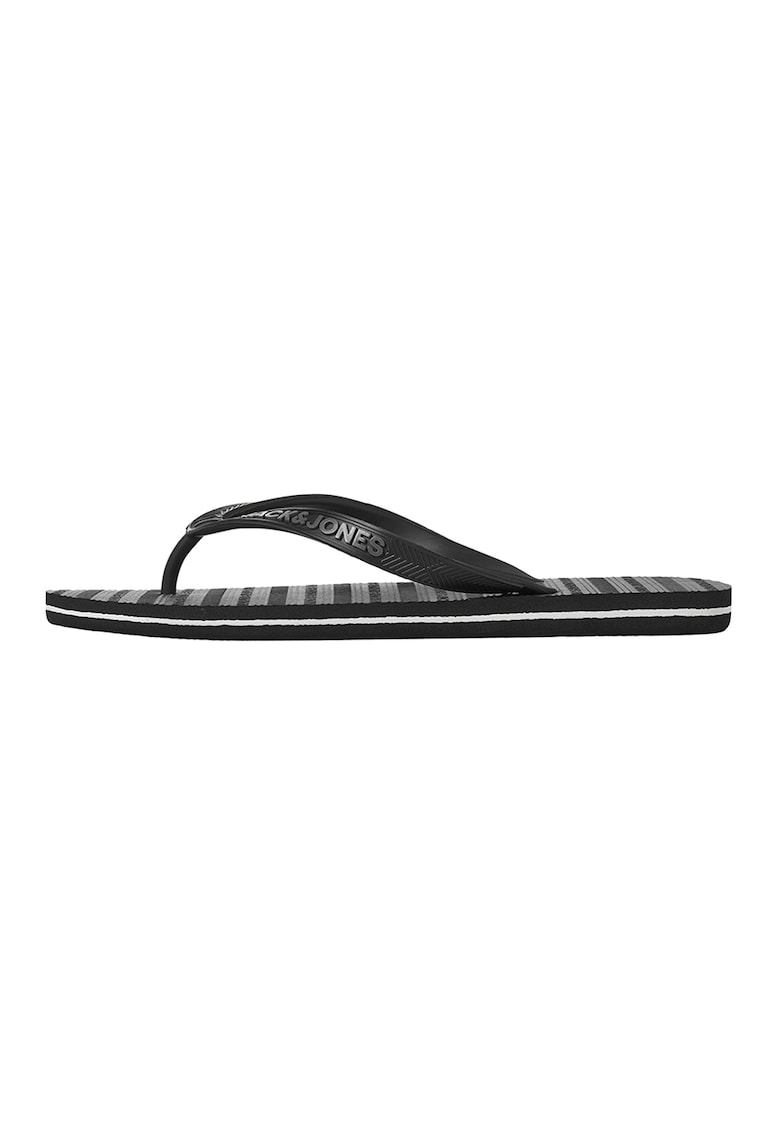 Papuci flip-flop cu logo Basic - Gri antracit