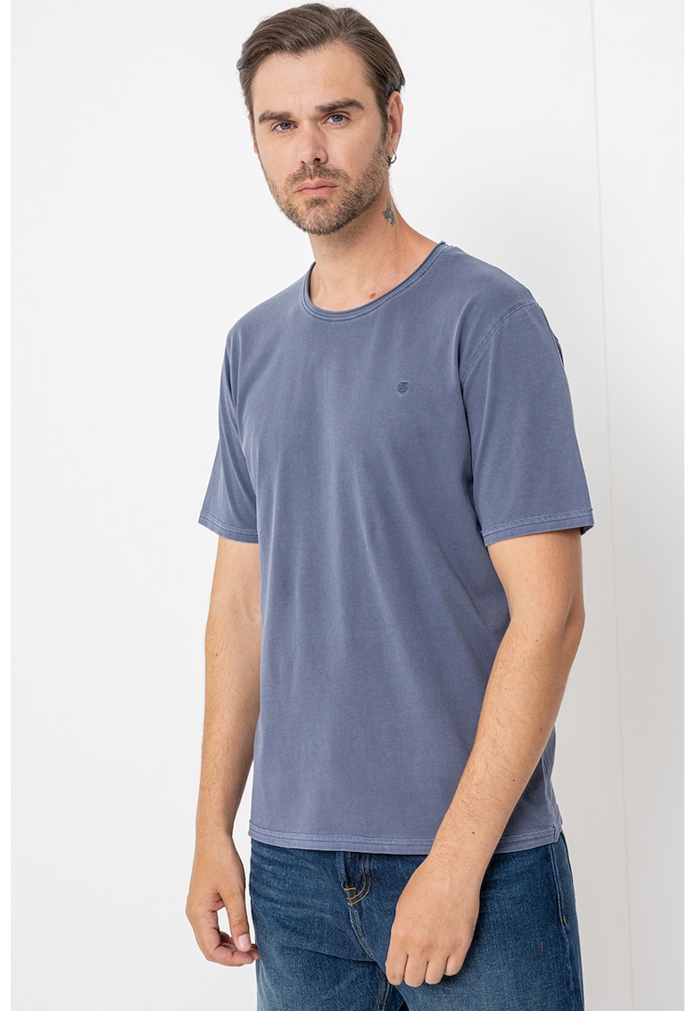 Tricou din bumbac cu model uni Rydes