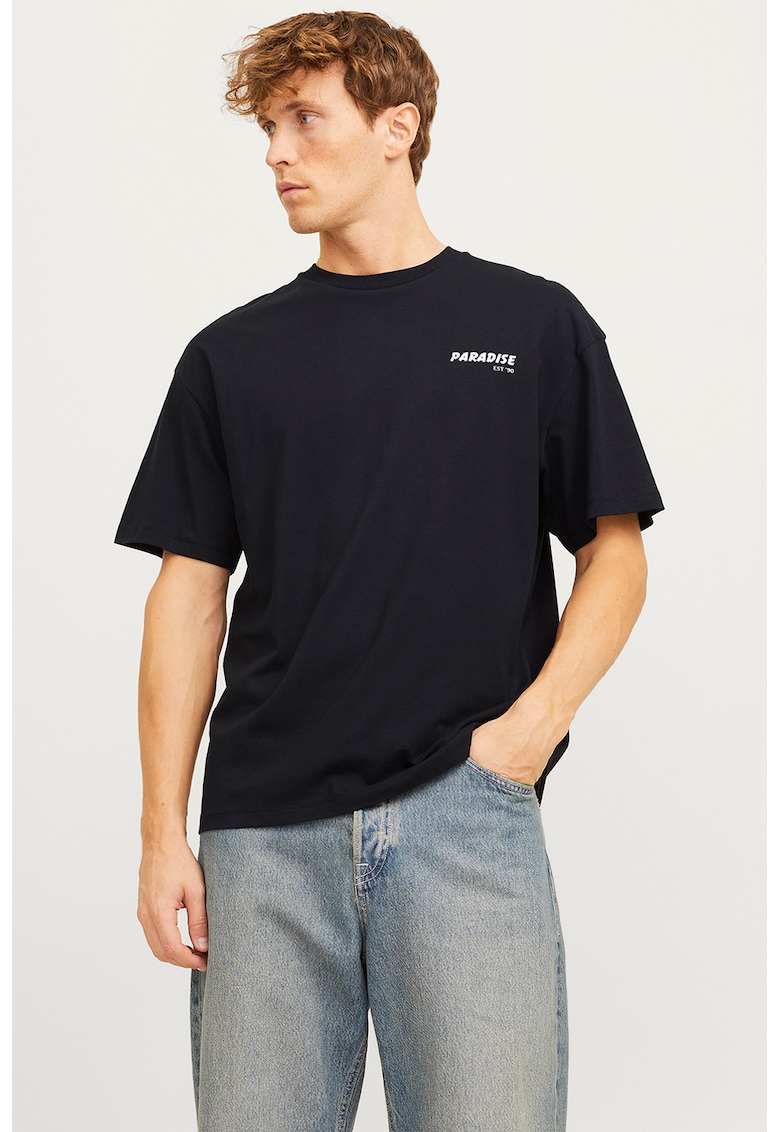 Tricou lejer cu imprimeu pe partea din spate