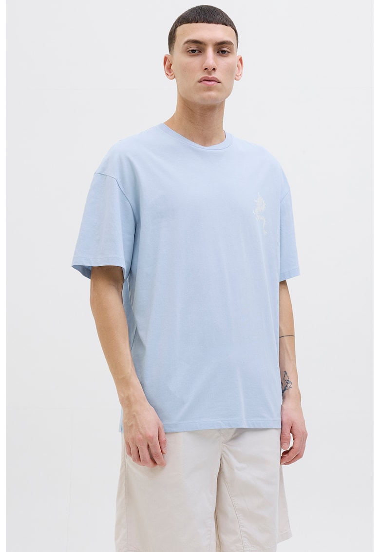 Tricou lejer cu imprimeu pe partea din spate