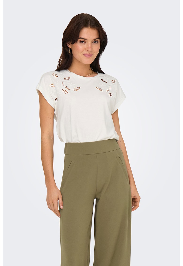 Tricou din bumbac cu perforatii