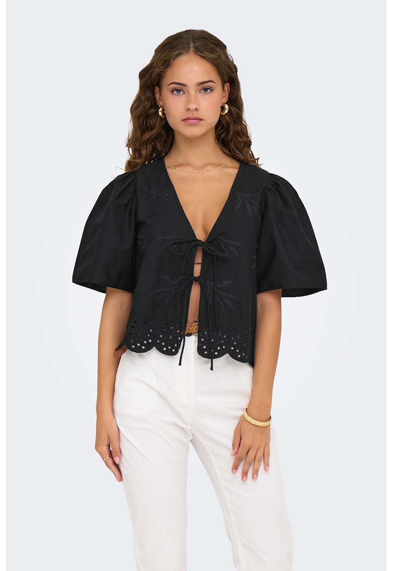 Bluza uni cu maneci scurte