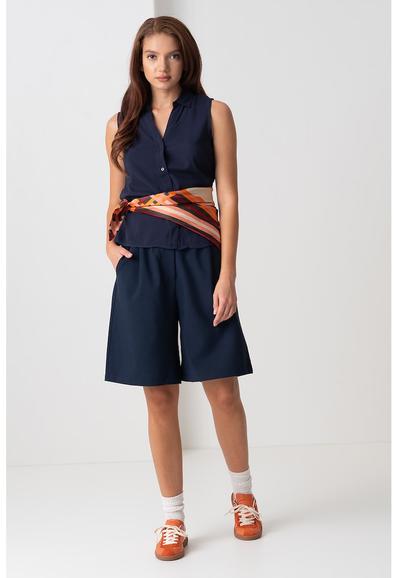 Camasa fara maneci cu model uni Camasa fara maneci cu model uni