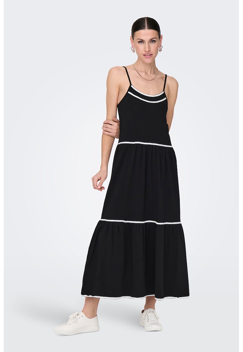 Rochie lunga cu croiala evazata