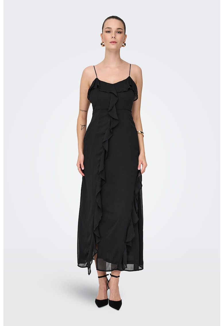 Rochie lunga cu decolteu in V