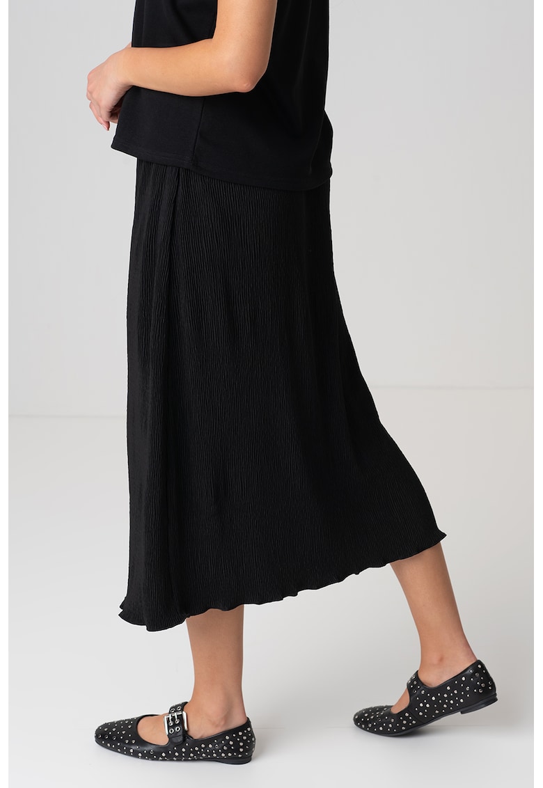 Fusta midi cu talie inalta