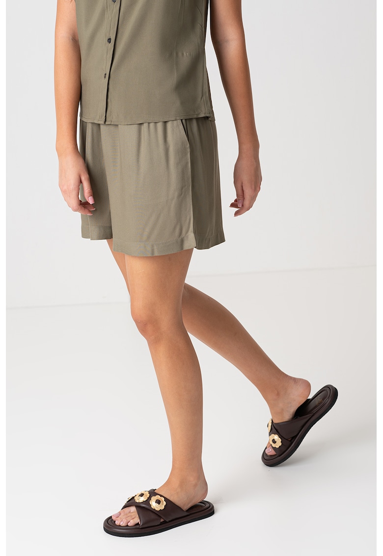 Pantaloni scurti lejeri cu talie elastica