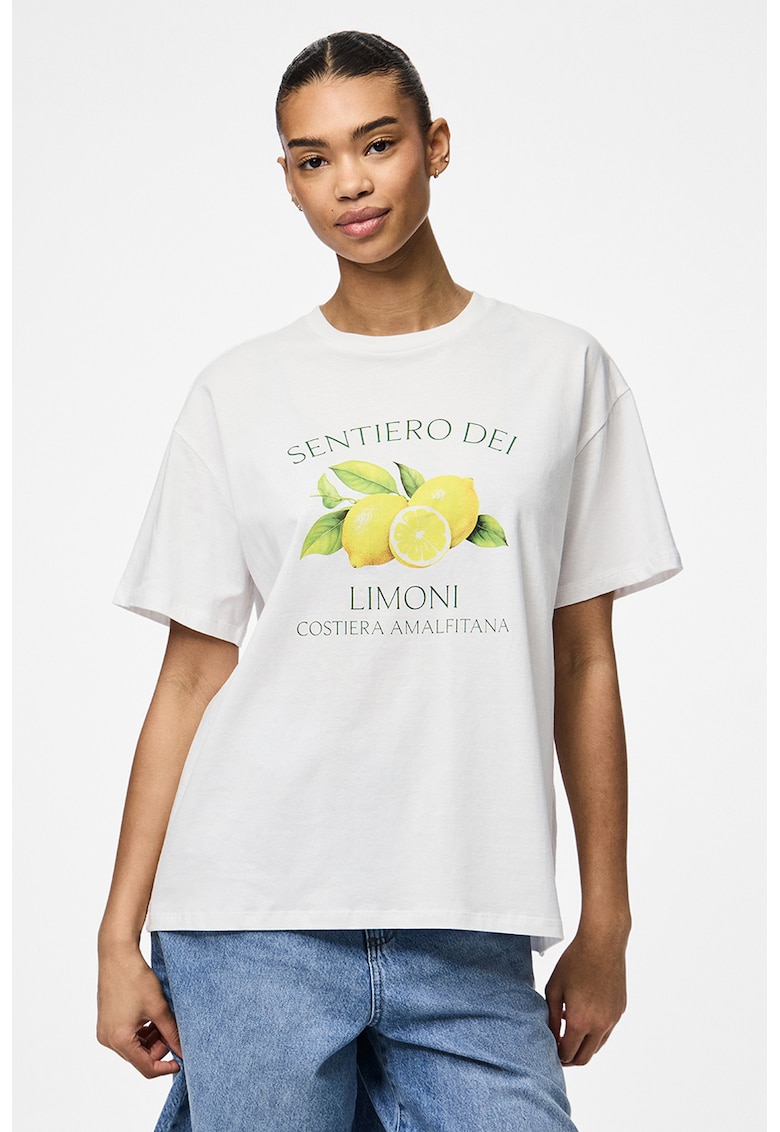 Tricou din bumbac organic cu imprimeu fructe