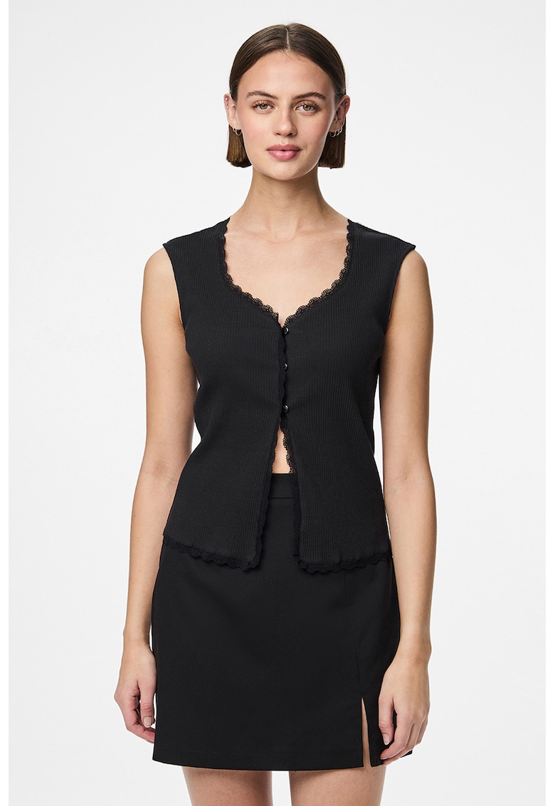 Bluza din amestec de bumbac organic si nasturi