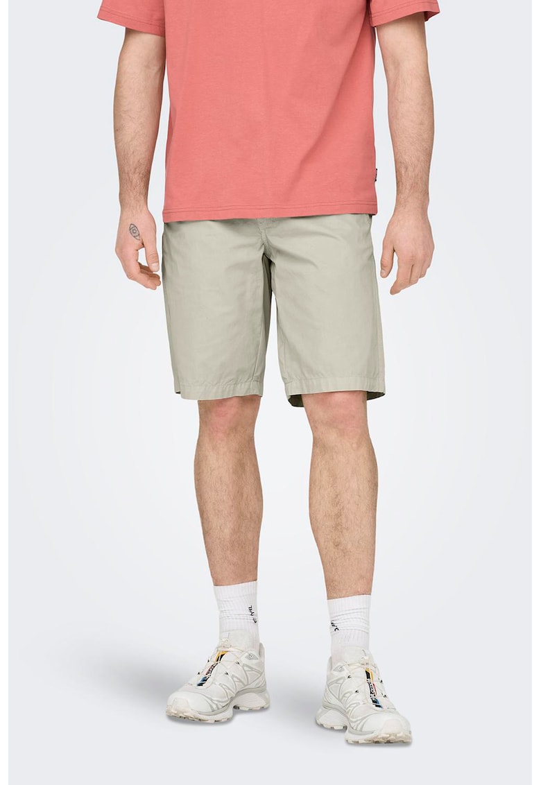 Pantaloni scurti din bumbac cu snur