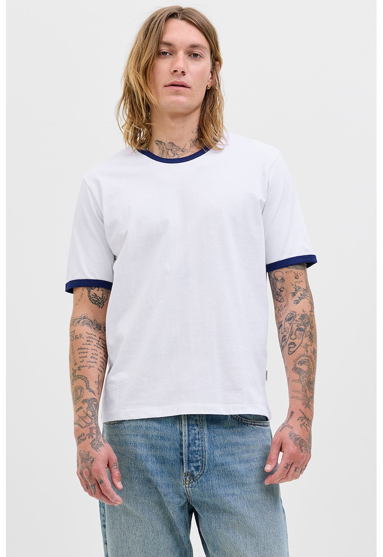 Tricou cu detalii contrastante Tricou cu detalii contrastante