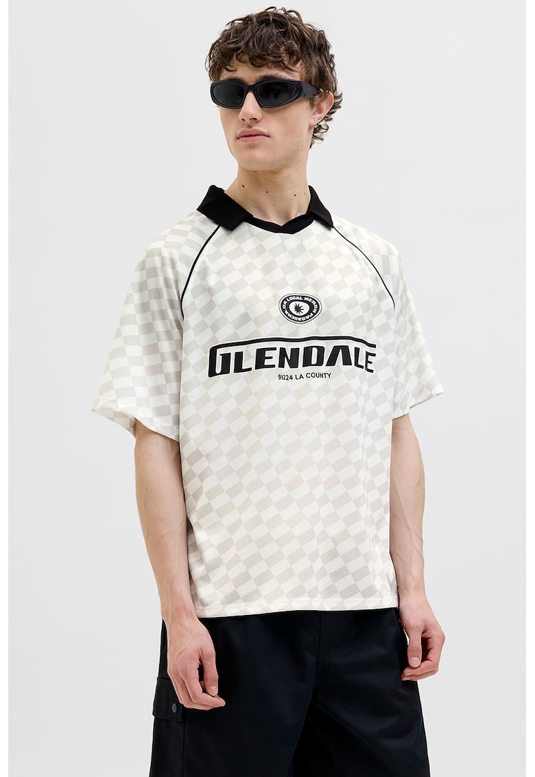 Tricou polo cu imprimeu text