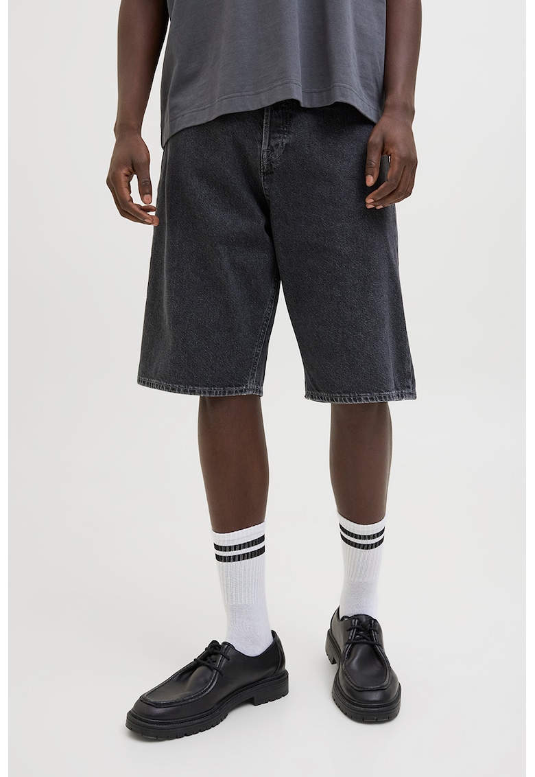 Bermude din denim - Gri antracit
