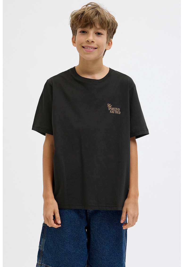 Tricou cu imprimeu si maneci cazute