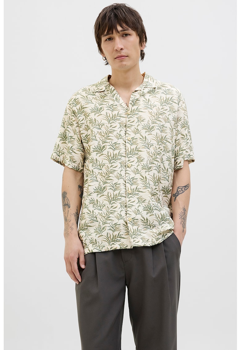 Camasa cu imprimeu si maneci scurte