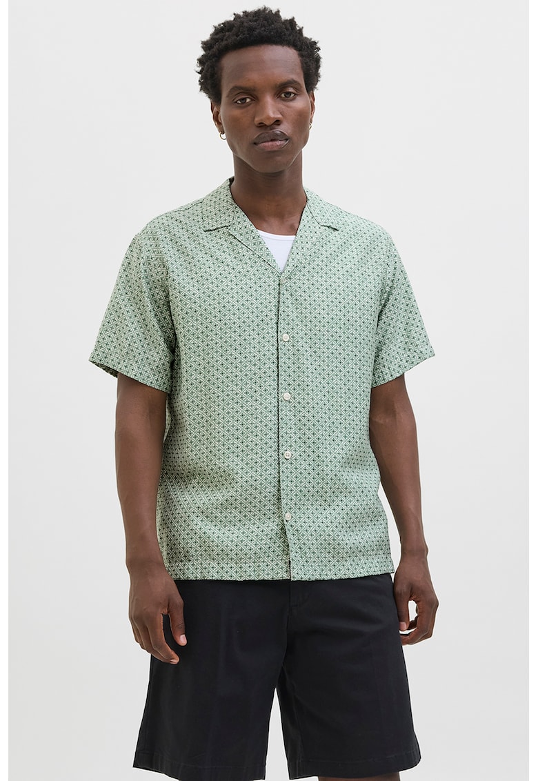 Camasa cu imprimeu si maneci scurte