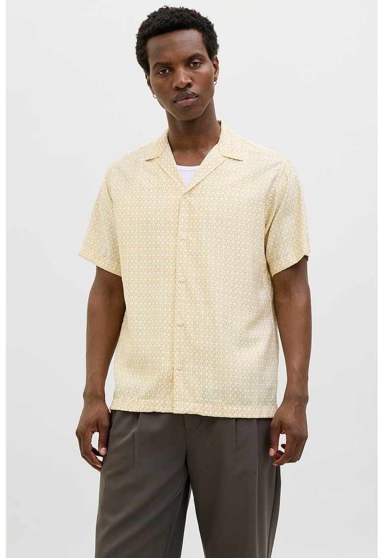 Camasa cu imprimeu si maneci scurte