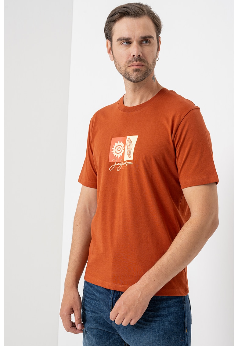 Tricou regular fit cu imprimeu discret