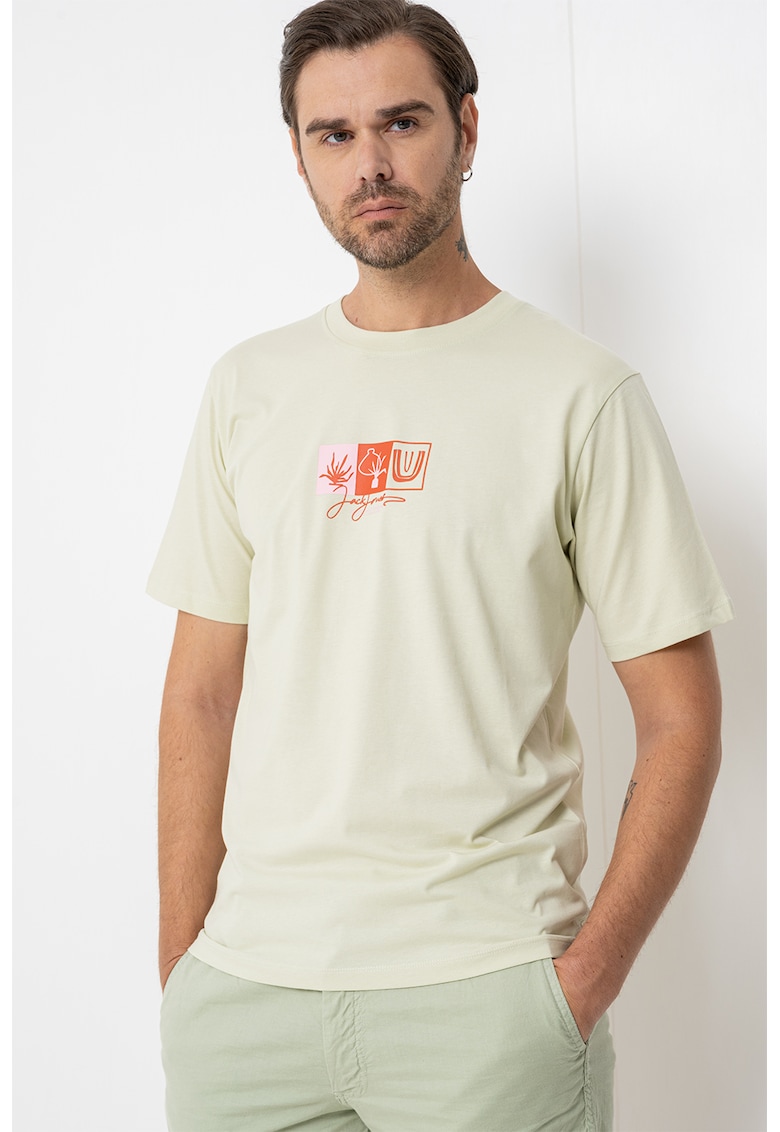 Tricou regular fit cu imprimeu discret