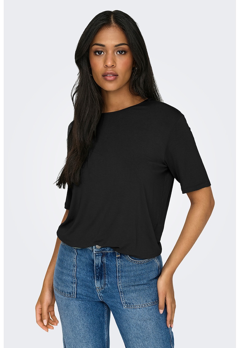 Tricou lejer cu model uni