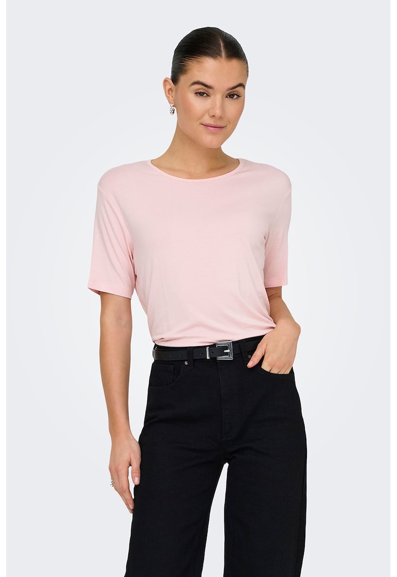 Tricou lejer cu model uni