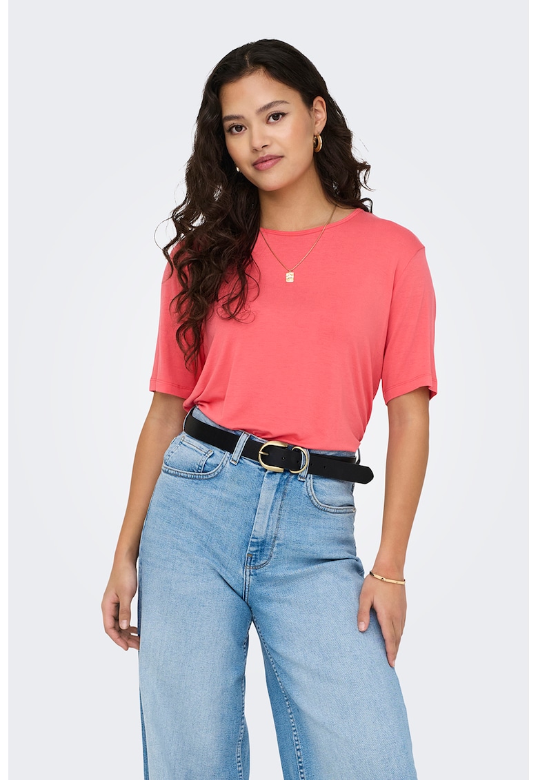 Tricou lejer cu model uni