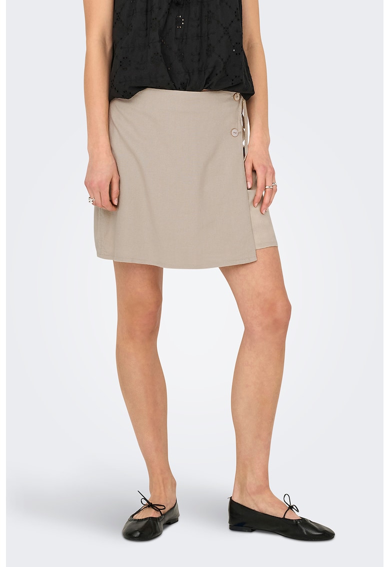 Fusta petrecuta din amestec de in