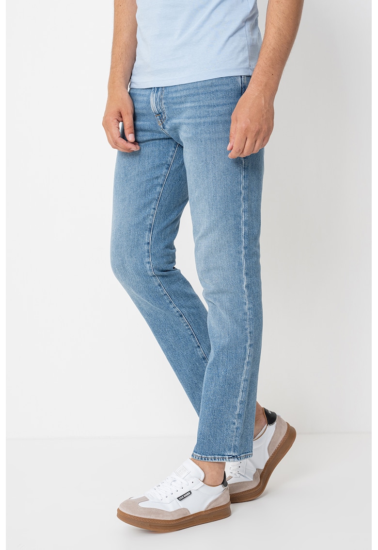 Blugi crop slim fit - Albastru inchis