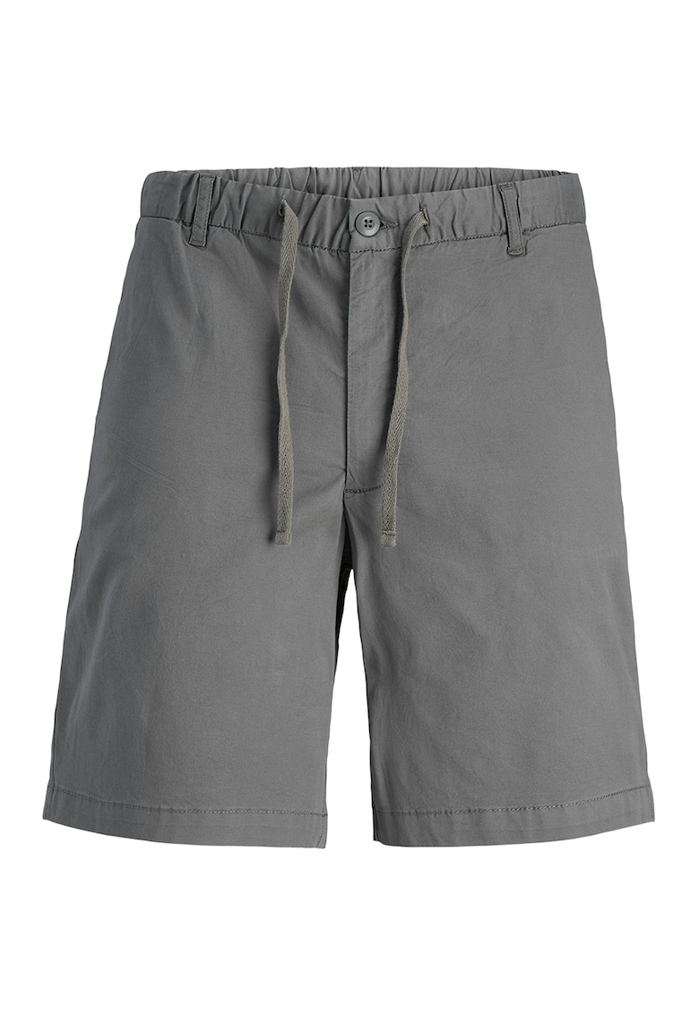 Pantaloni scurti de baie cu snur de ajustare - Gri inchis