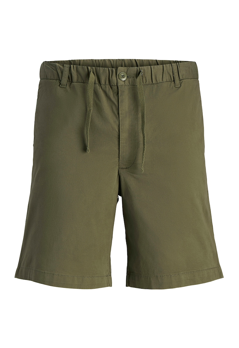 Bermude cu snur de ajustare - Verde masliniu