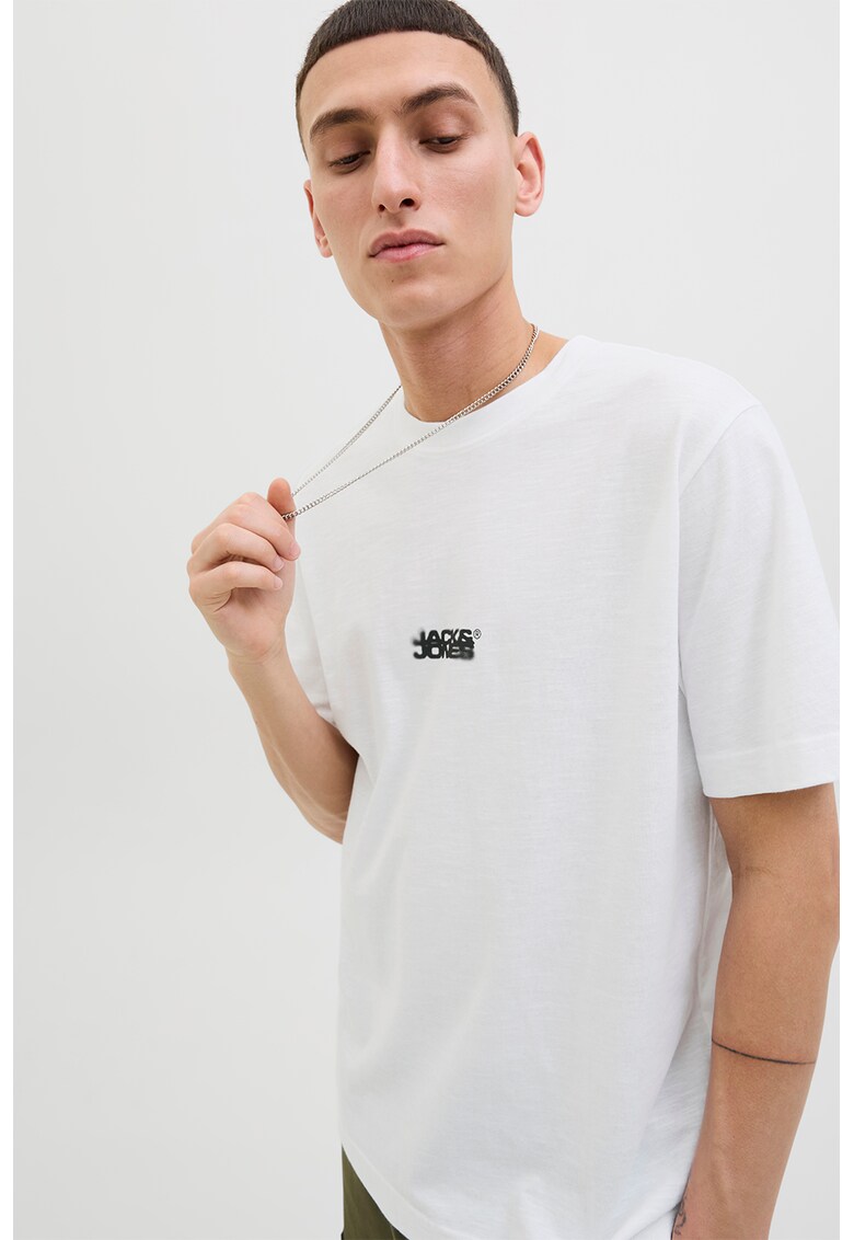 Tricou cu imprimeu logo - Alb optic