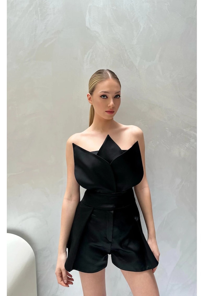 Corset Lotus - - Negru