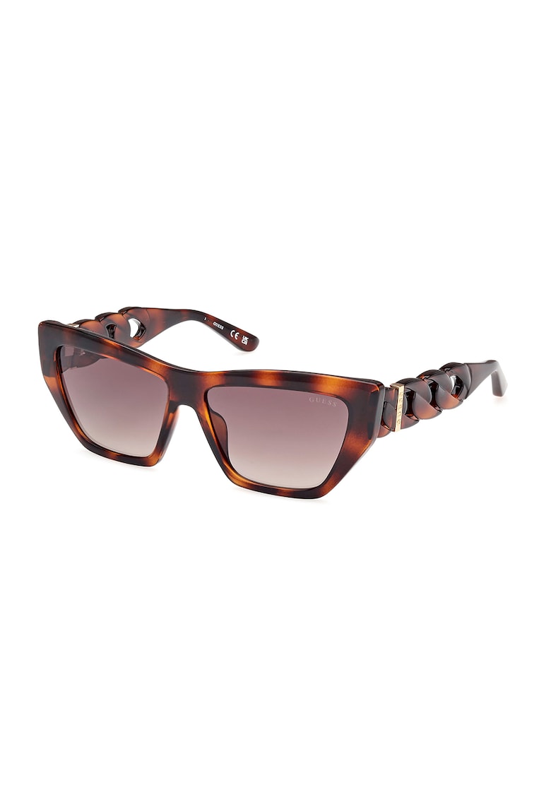 Ochelari de soare cat-eye cu lentile in degrade - Maro