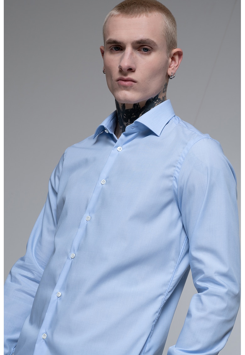 Camasa din bumbac cu maneci lungi Camasa din bumbac cu maneci lungi