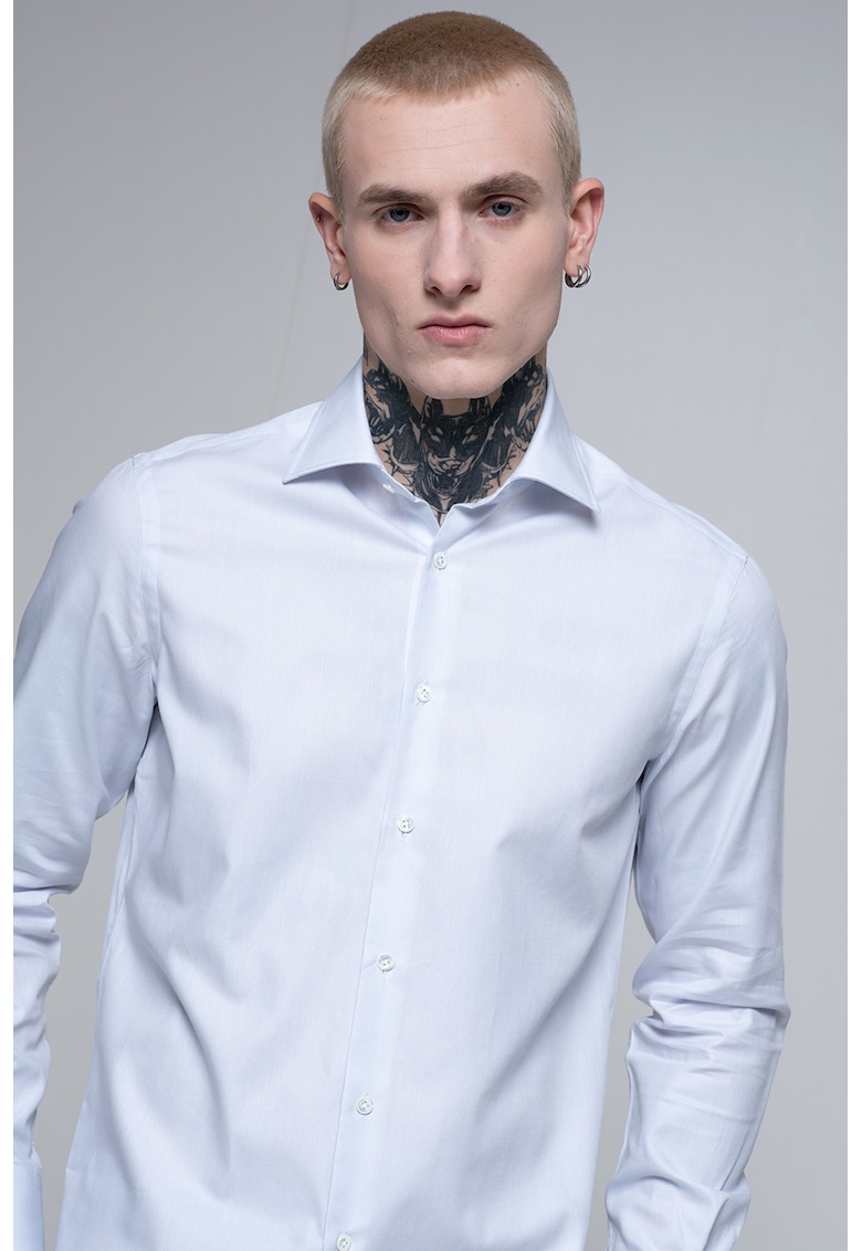 Camasa din bumbac cu maneci lungi Camasa din bumbac cu maneci lungi