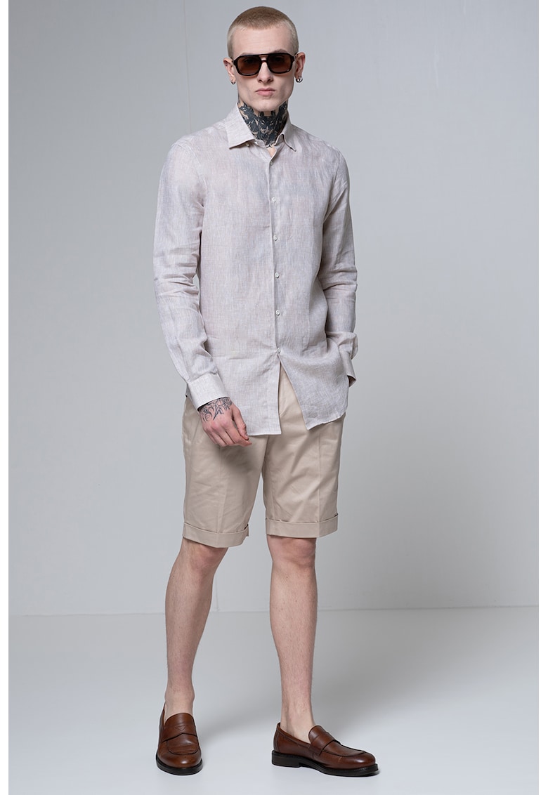 Camasa din in cu maneci lungi Camasa din in cu maneci lungi