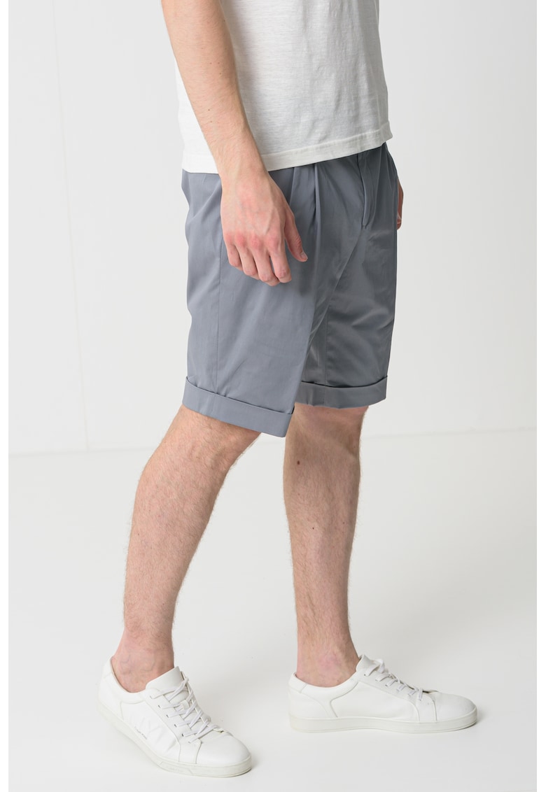 Bermude chino cu buzunare oblice