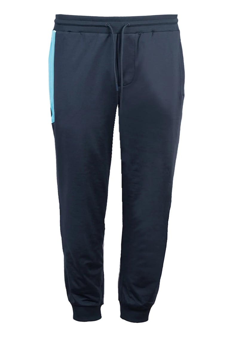 Pantaloni de trening cu şnur în talie şi buzunar contrastant – Bikkembergs Pantaloni de trening cu şnur în talie şi buzunar contrastant – Bikkembergs