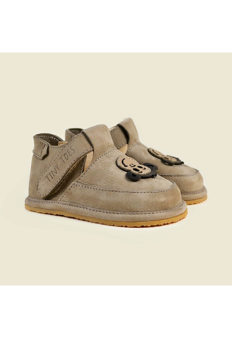 Pantofi Barefoot din piele naturala - Jojo - Bej - Bej