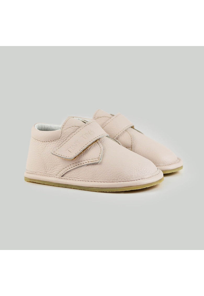 Pantofi Barefoot din piele naturala - Pinkee - Roz - Roz pastel