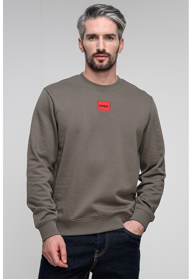 Bluza de trening din bumbac cu decolteu la baza gatului Diragol