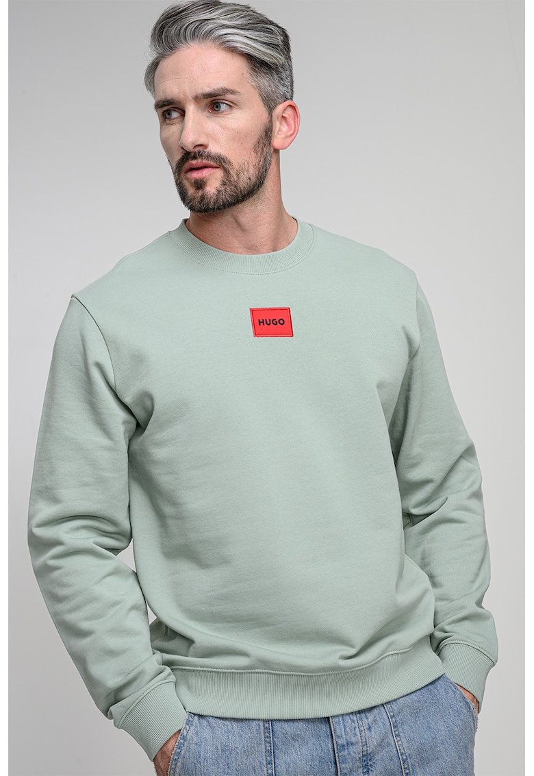 Bluza de trening din bumbac cu decolteu la baza gatului Diragol