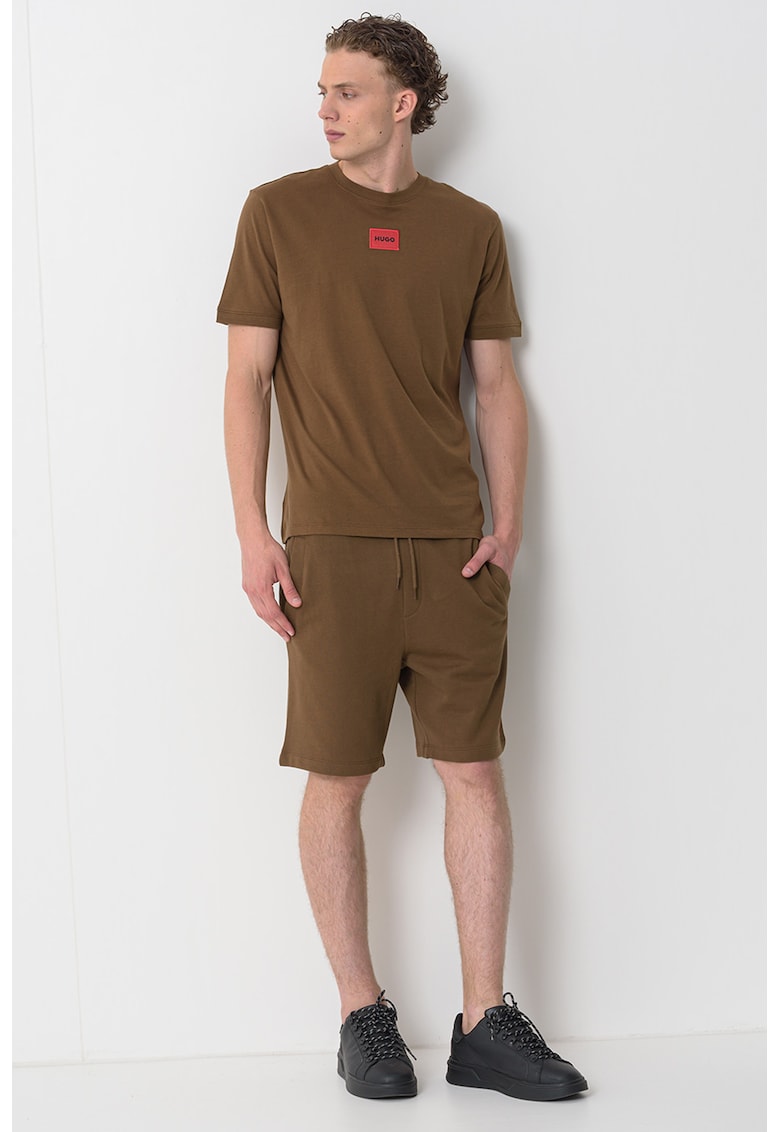 Tricou din bumbac cu aplicatie logo Diragolino