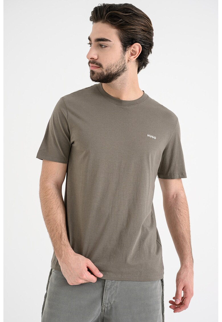 Tricou regular fit din bumbac Dero - Verde/Kaki
