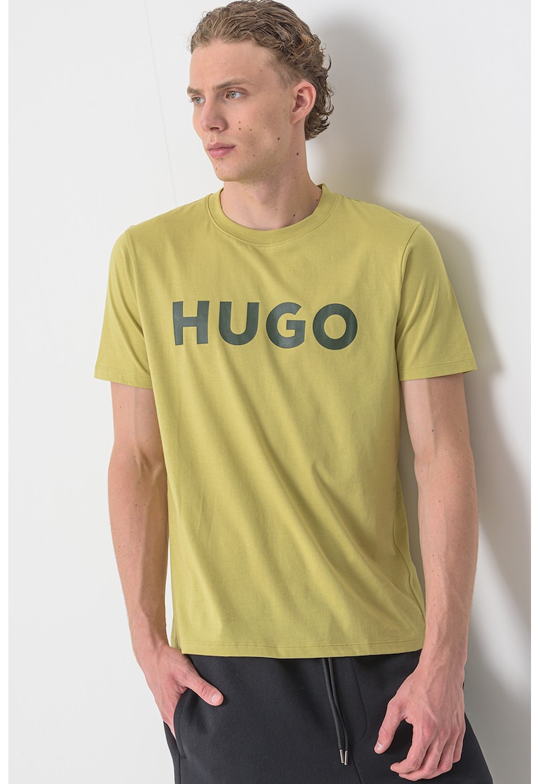 Tricou regular fit cu imprimeu logo cauciucat Dulivio Tricou regular fit cu imprimeu logo cauciucat Dulivio