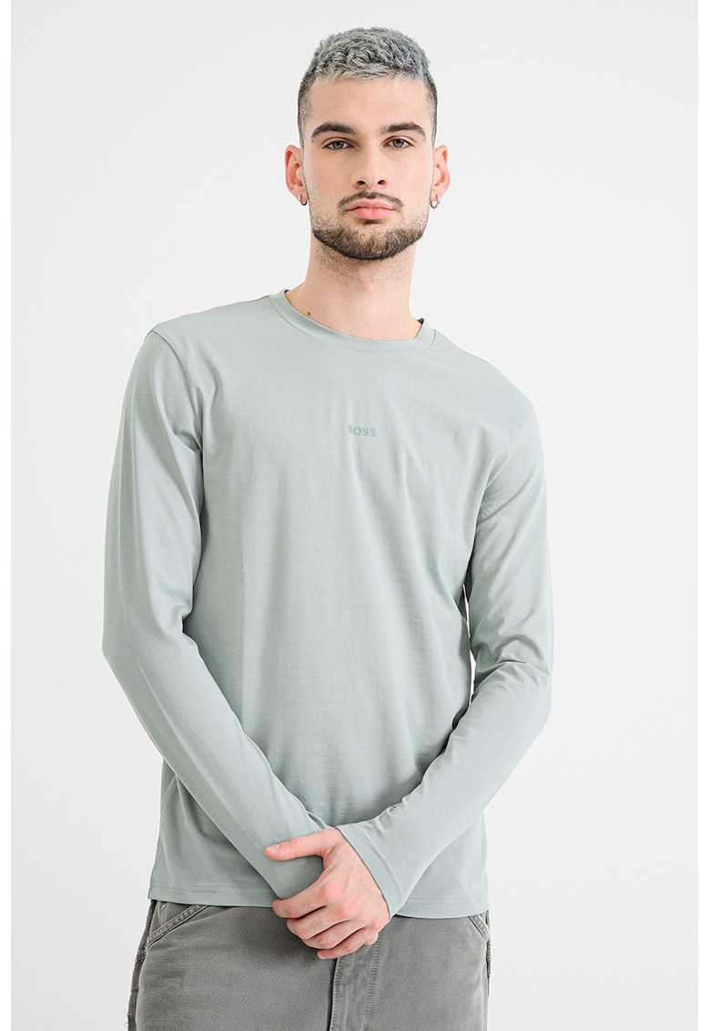 Bluza cu decolteu la baza gatului Chark - Verde pal