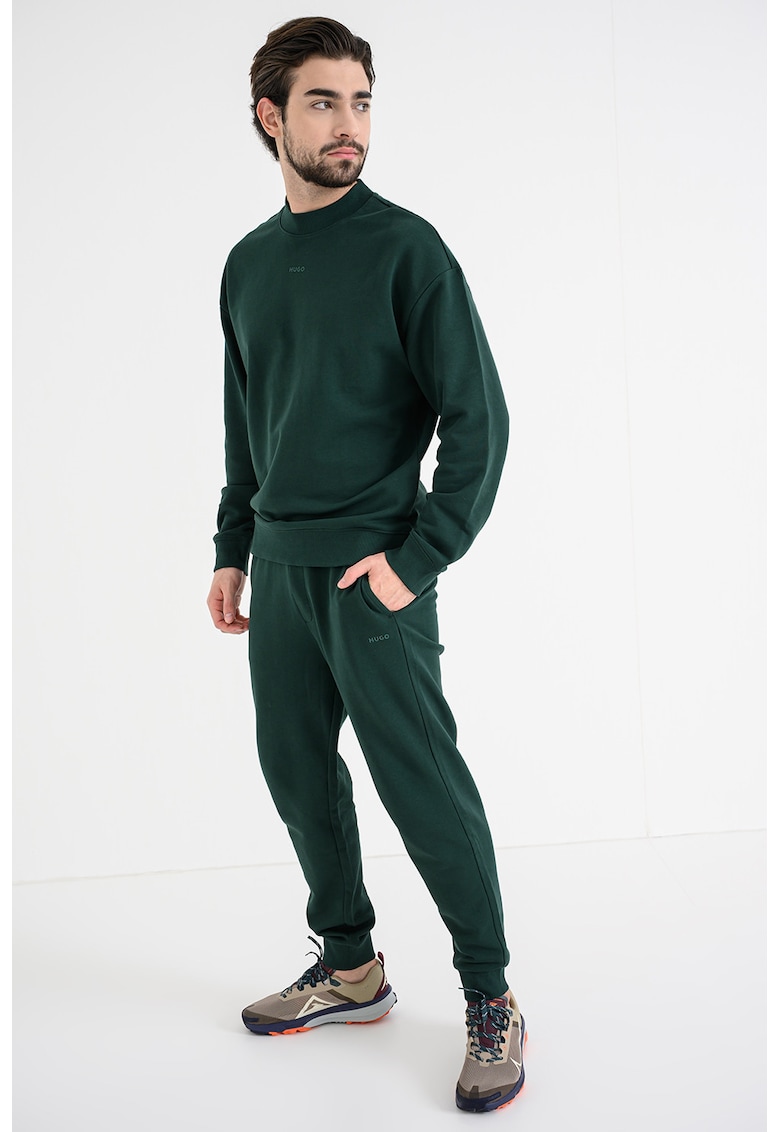 Pantaloni de trening din bumbac Dayote - Verde englez