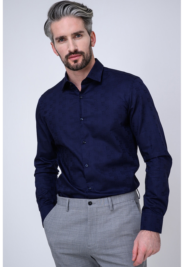 Camasa slim fit cu model Kenno