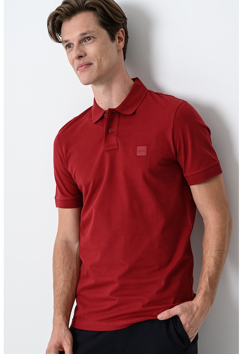 Tricou polo slim fit Passenger - Visiniu